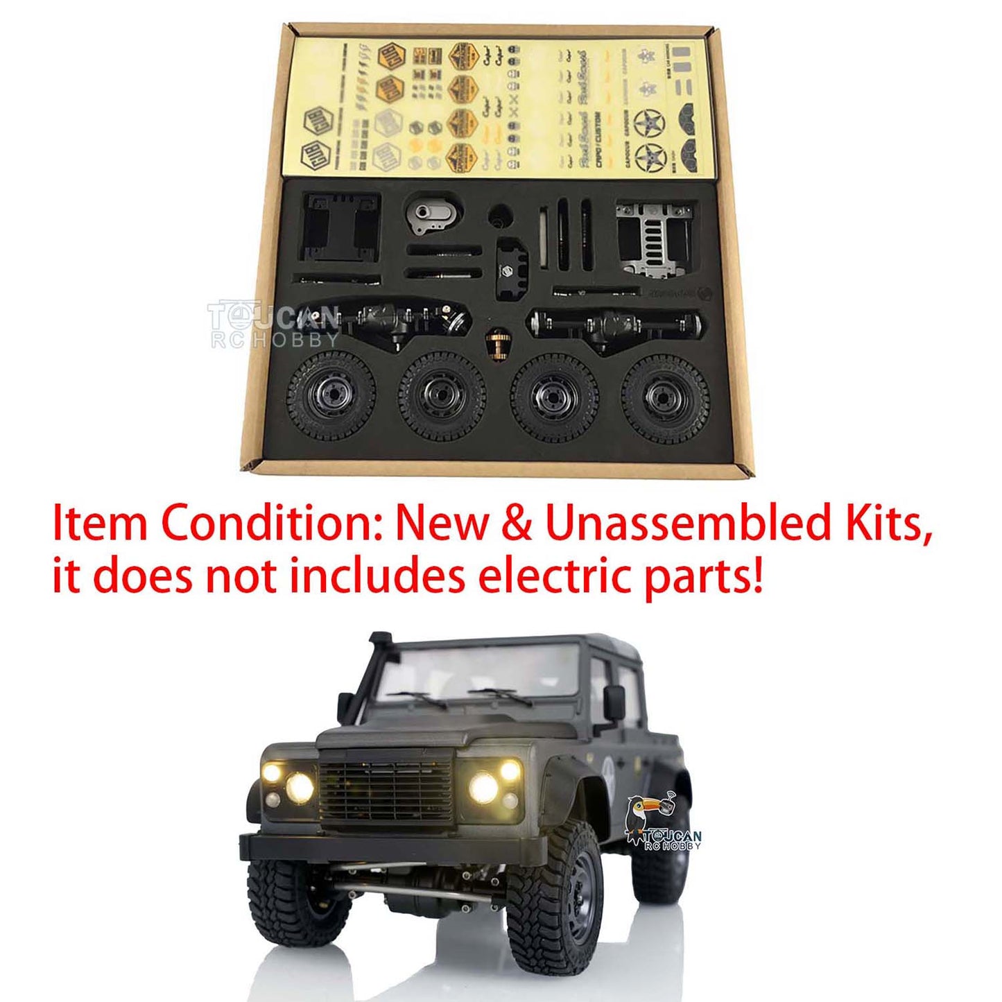 CAPO JK KIT 1/18 Metallchassis Crawler RC Auto