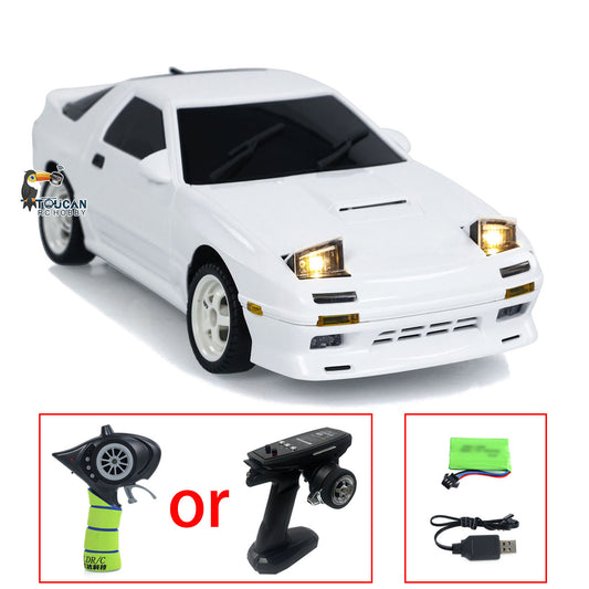 Fast Shipping LDRC 1/18 RX7 RC Racing Car RWD Gyroscope Wireless Control Drift Vehicles LD1802