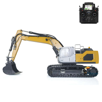 XDRC Metal 1/14 Hydraulic 945 PNP RC Tracked Excavator With 5CH Reversing Valves PL18EV Transmitter