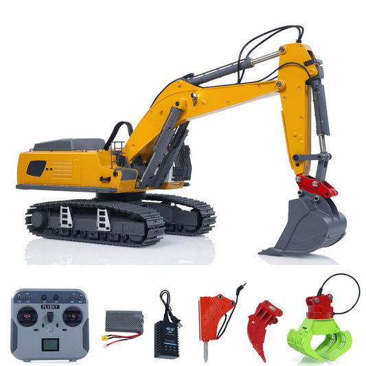 US STOCK 1/18 Kabolite 5901 100S Electric Lifting RC Excavator Flysky Remote Control Digger Engineering Vehicle Electric Ripper Hammer