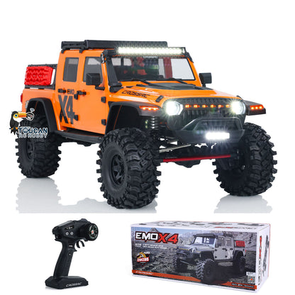 US STOCK 1:8 Scale CROSSRC EMO X4 RC 4x4 Off-road Climbing Truck Leopard Lights 2 Speed