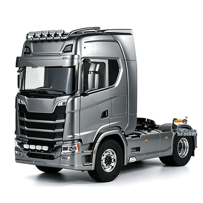 MD 2Speed 1/14 4WD Metal Radio Control Tractor Truck 770S Differential Locks RC Lorry Car HobbyWing ESC Lights Sounds RTR Model