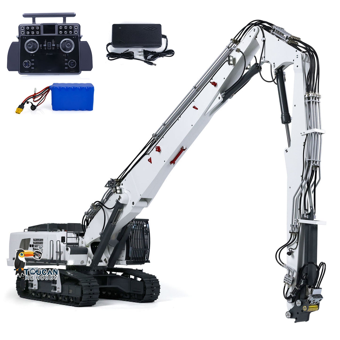 1/14 K970-300 Hydraulic Demonlition RC Excavator With Tandeme XE Remote Controller