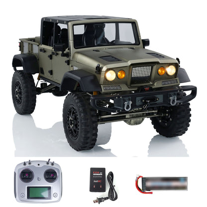 RTR TWOLF 1/10 TW-715 RC Off-road Metal Crawler Climb Truck Sounds Lights Smoke