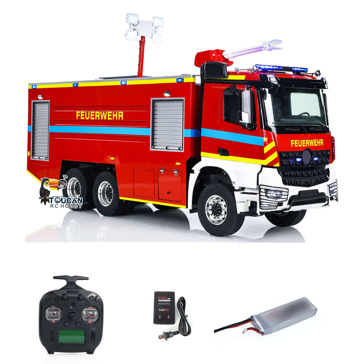 1/14 RC Fire Fighting Truck 6x6 RTR Car – Oliverhobby