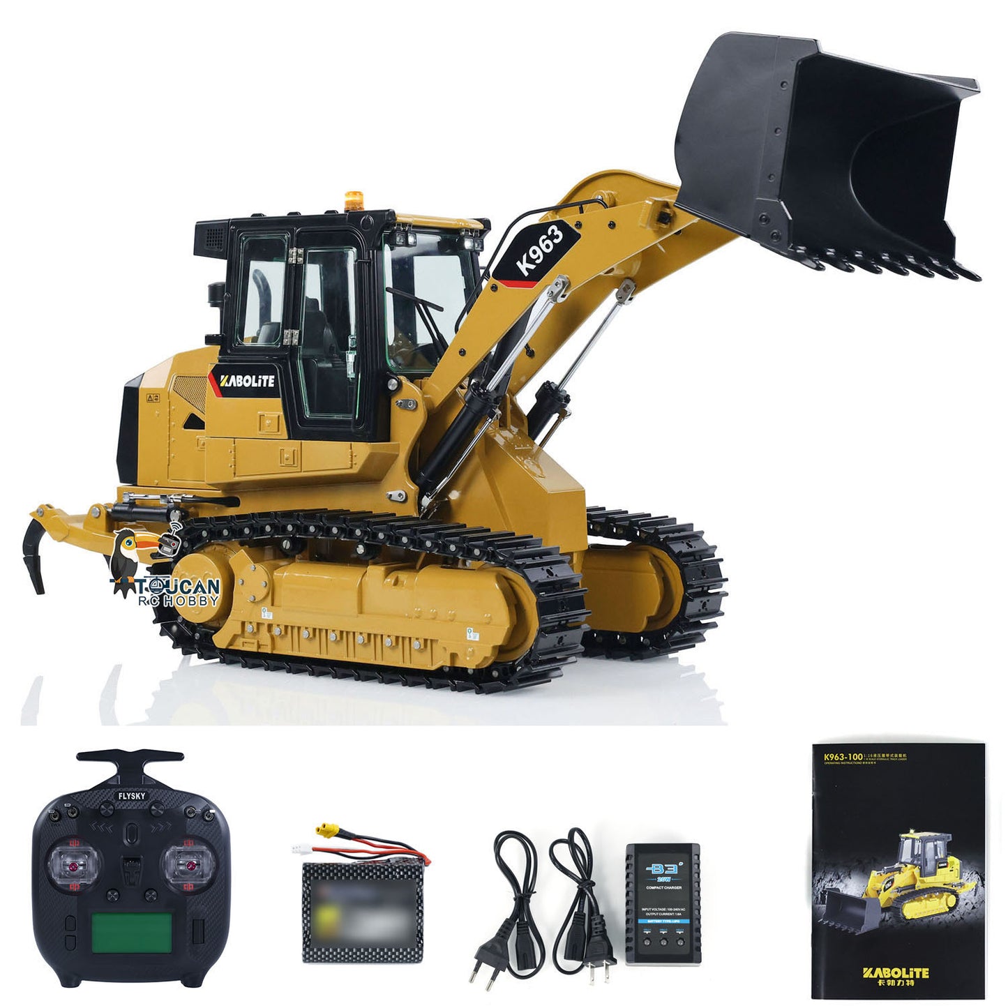 US STOCK Kabolite 1/16 Hydraulic RC Loader K963-100 Remote Control Construction Vehicles