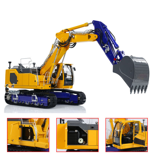 LESU 1/14 Hydraulic RC Digger 3-arm Aoue-LR945 Painted Assembled Excavator
