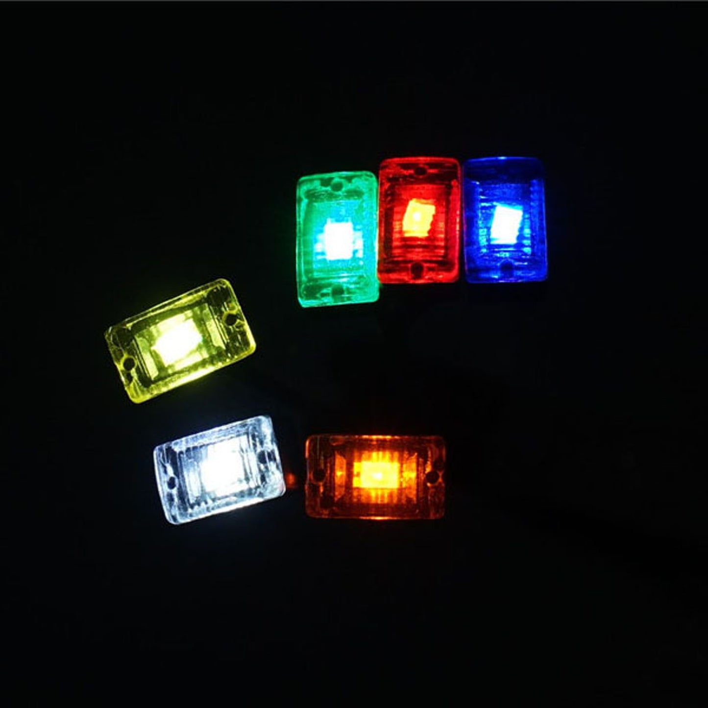 Plastic LED Clearance Lamp Side Marker Light 2.2V-3V for DIY TAMIYA 1:14 RC Tractor Truck Model 3348 FH16 Trailer Vehicle Car