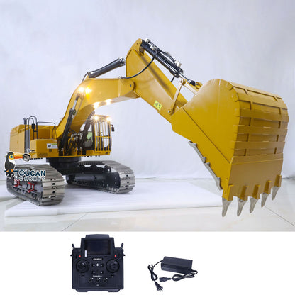 Metal 1/8 390F RC Hydraulic Excavator Digger Shear Scissor Grab Bucket Ripper Quick Released Coupler