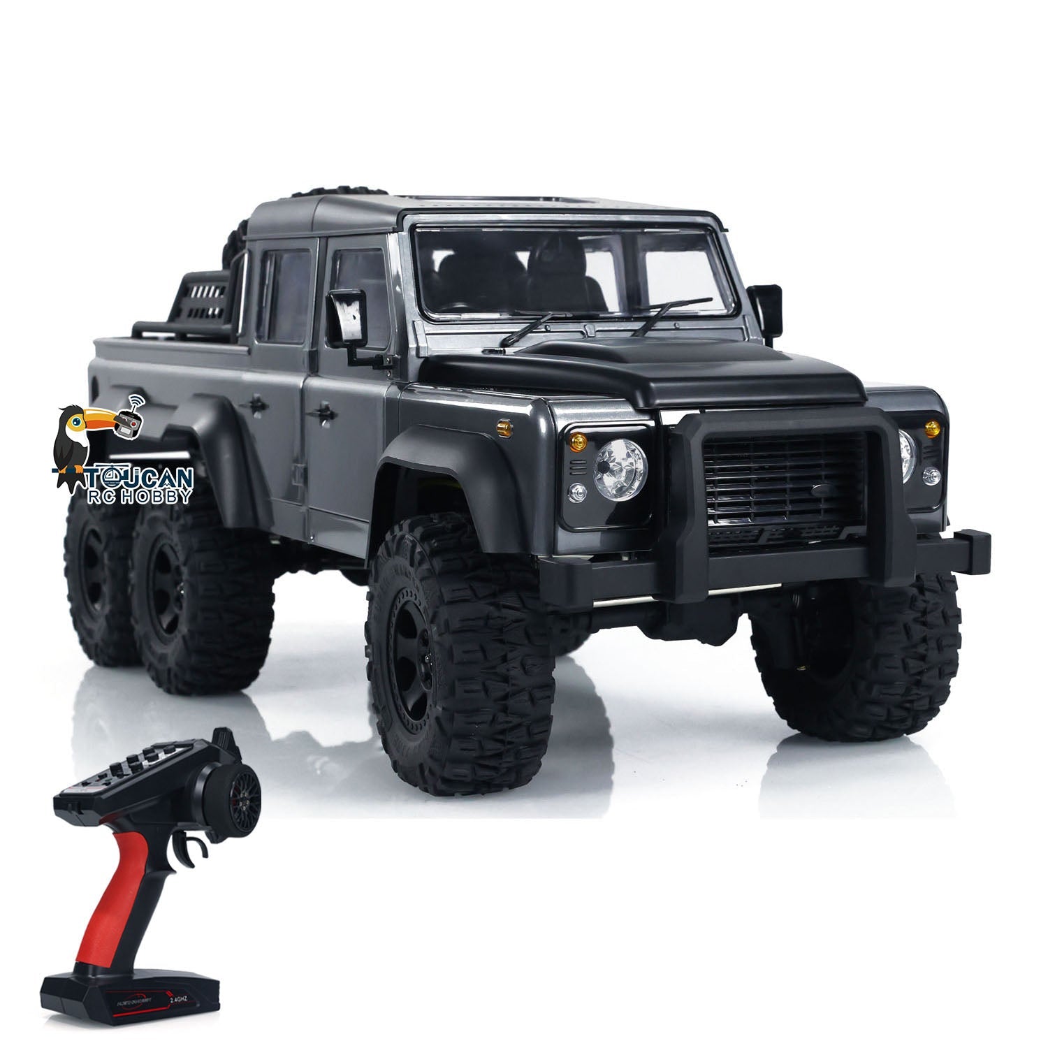 Voiture Radio Commandée Austar AX-X6 Crawler 6x6 - 1/10, 30KM/H - Vert (sans Batterie)