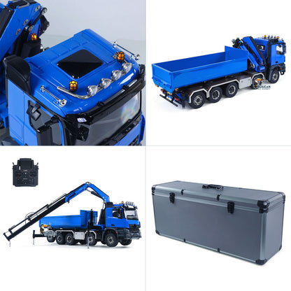 1/14 10x10 RC Hydraulic Full Dump Crane Truck U-shaped Bucket