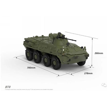 KIT de véhicules de transport militaires blindés amphibies RC CROSSRC 1/12 8X8 BT8