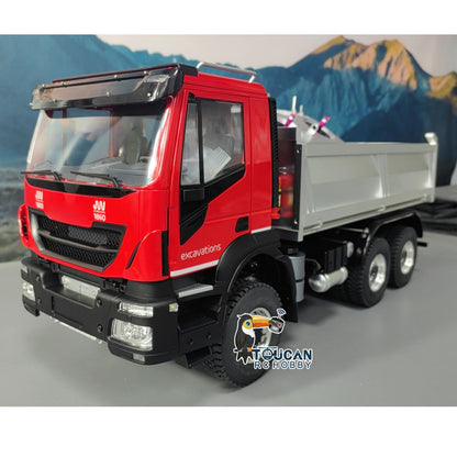 1/14 6x6 Hydraulic RC Painted Assembled PNP Truck Dumper With 2-speed Gearbox Sound Light System