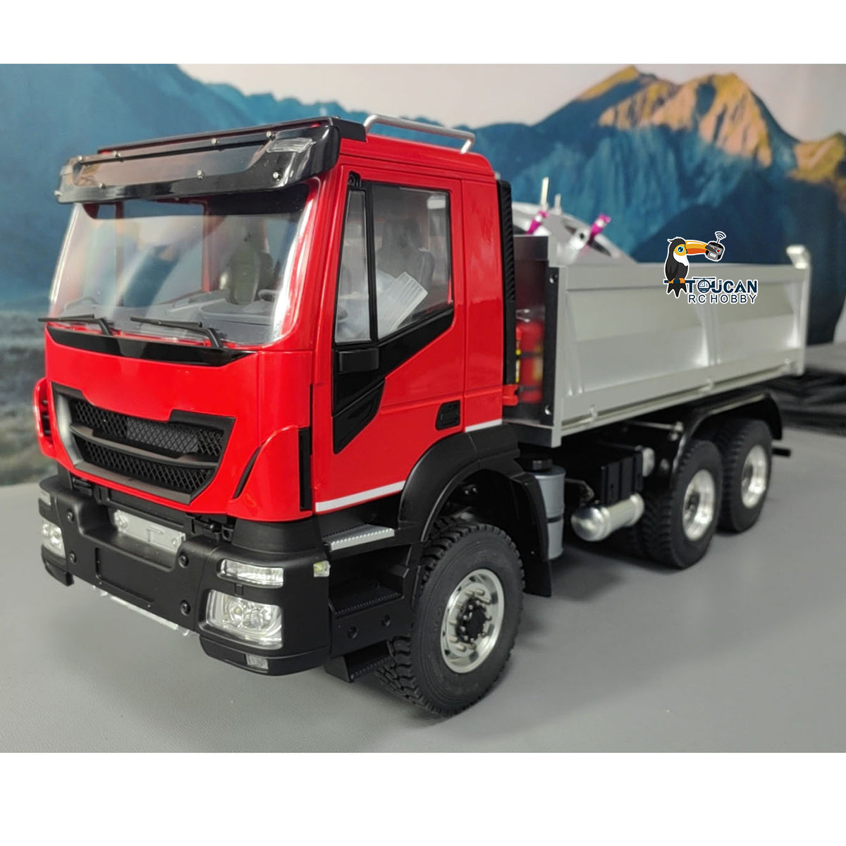 MD 1/14 6x6 Hydraulic RC Dump Truck Radio Control Tipper Dumper Car 2-speed Gearbox