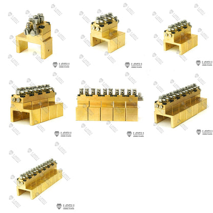 1/2/3/4/5/6/7 Channel Directional Valve LESU Hydraulic Brass Reversing Valve for 1/14 RC Model