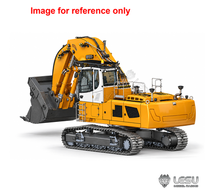 LESU LR956 1/14 Metal RC Hydraulic Front Shovel Excavator B0031 Dual Pumps KIT/PNP/RTR Digger with 7CH Valve Light System Simulated GPS