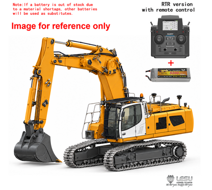 LESU Aoue LR956 1/14 Metal 3 Arms RC Hydraulic Excavator B0030 Dual Pumps Digger KIT/PNP/RTR Model with 10CH Valve Light System