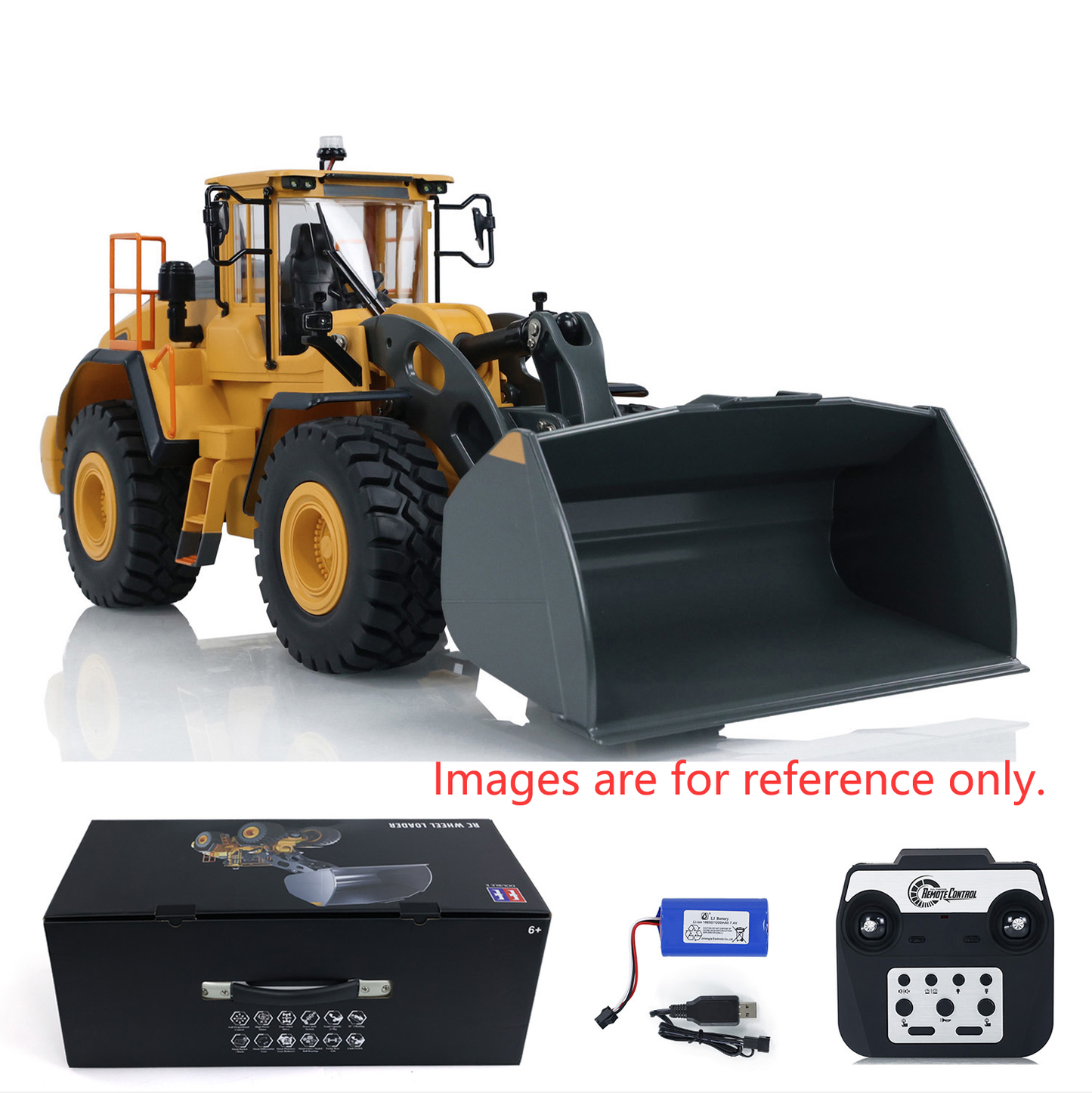 Second Hand CA Stock L260H Loader 1/16 Double Eagle E592 RC Loader Remote Control Car Light Sound