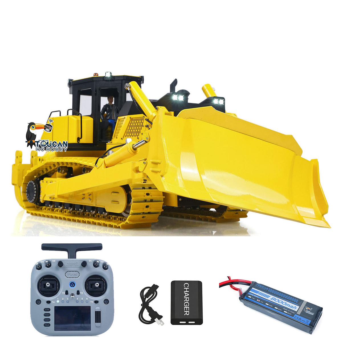 Fast Free Shipping for EU Metal 1/12 Remote Control Hydraulic Bulldozer D155AX RTR Heavy Dozer Model 7 Way Valve 3.0L Oil Pump 5 Plows Radio Master TX15 Radio Battery