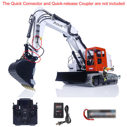 LESU 1/14 Aoue Metal ET26L Painted Assembled RTR Hydraulic Three-section RC Excavator B0012 With Crystal Display