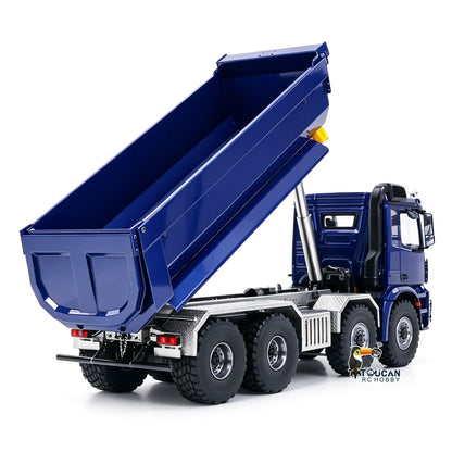 MD 1/14 8*8 Metal RC Hydraulic Dump Truck 3348 2Speed Remote Control Tipper Differential Locks Brushless Motor Radio Light Sound
