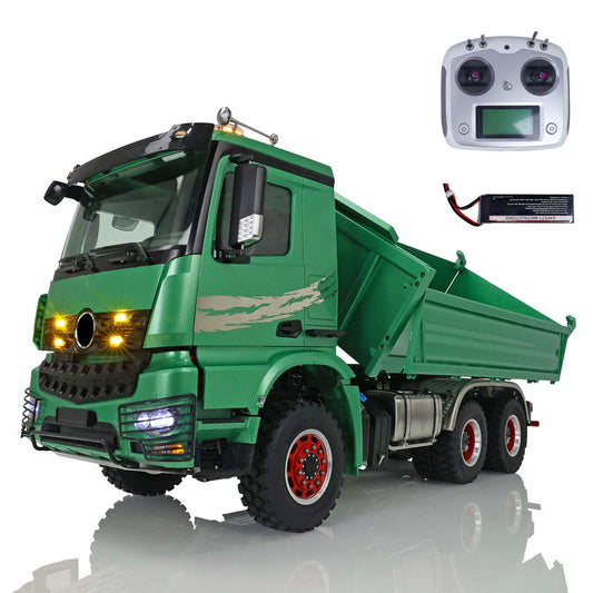 LESU 1/14 3 Achsen 3-weg Kipper RC Hydraulische Dumper Radio Batterie RTR