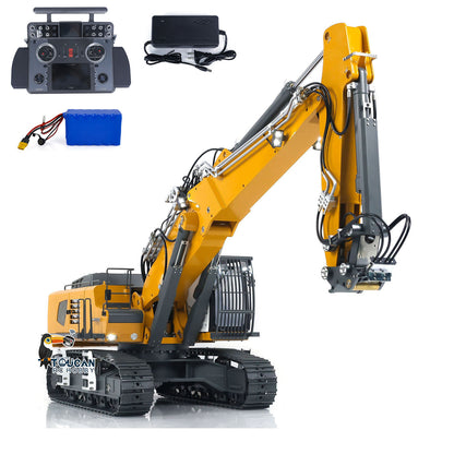 CUT 1/14 K970-301S 3 Arms Painted Assembled RTR Hydraulic RC Excavator Digger With Tamden XE Transmitter