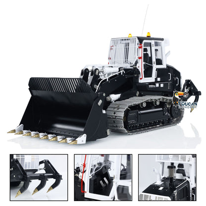 LESU 973K 1/14 Hydraulic RC Loader Upgrade Tracked Car Openable Bucket Rear Plow Model Light Sound B0024