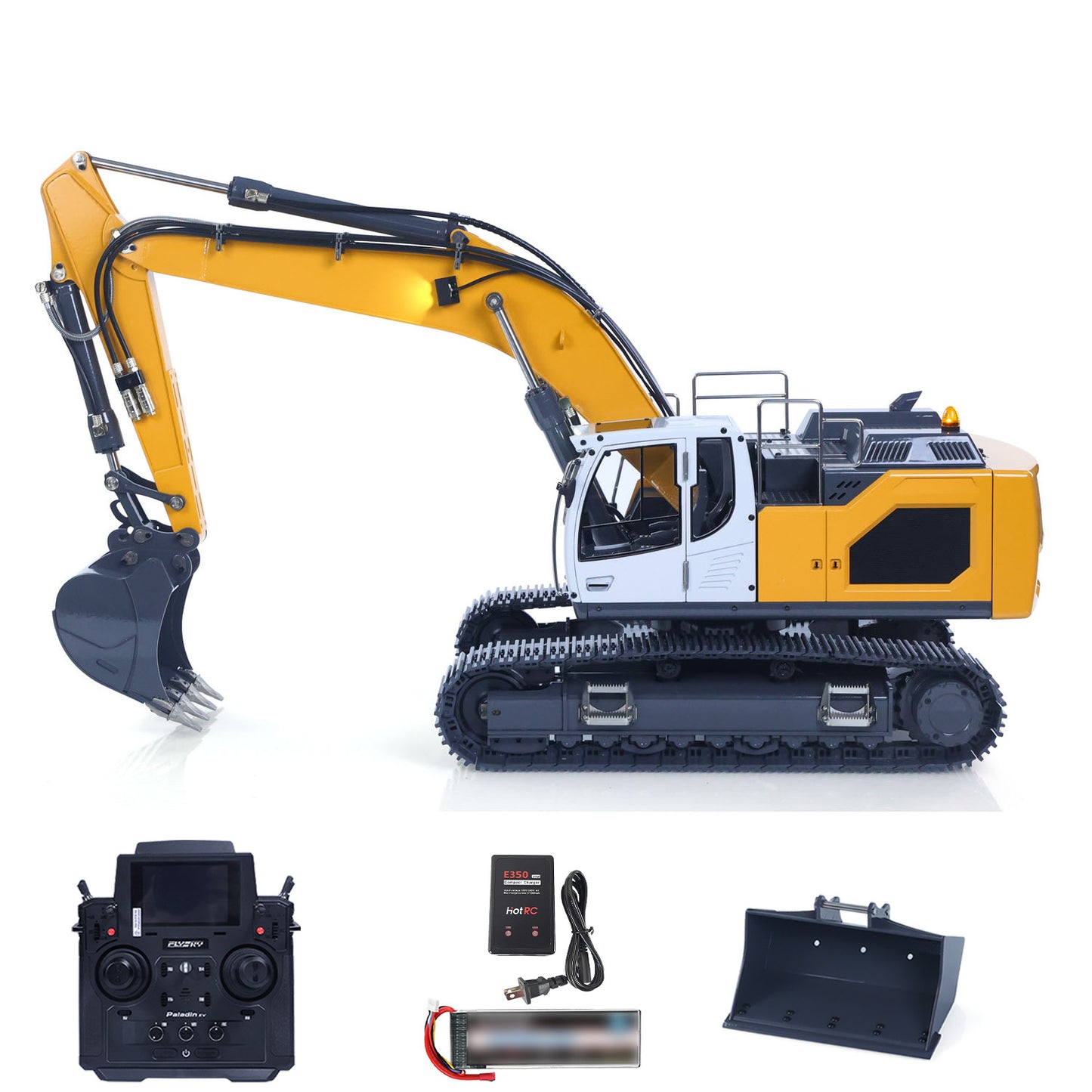 US STOCK 1:14 Hydraulic RC Excavator for Remote Control 945 5CH Reversing Valve