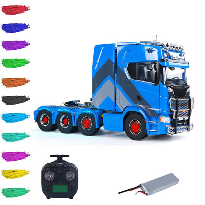 770S 1/14 RC Tractor Truck 8x8 Metal Chassis Remote Control Lorry ST8 Battery