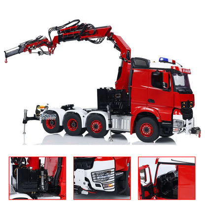 LESU 8x8 1/14 RC Hydraulic Crane Tractor Truck With Fly Jib Arm