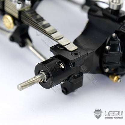 LESU Metal Rear Suspension Set Pneumatic Suspension for TAMIYA 1/14 RC Truck Axles DIY