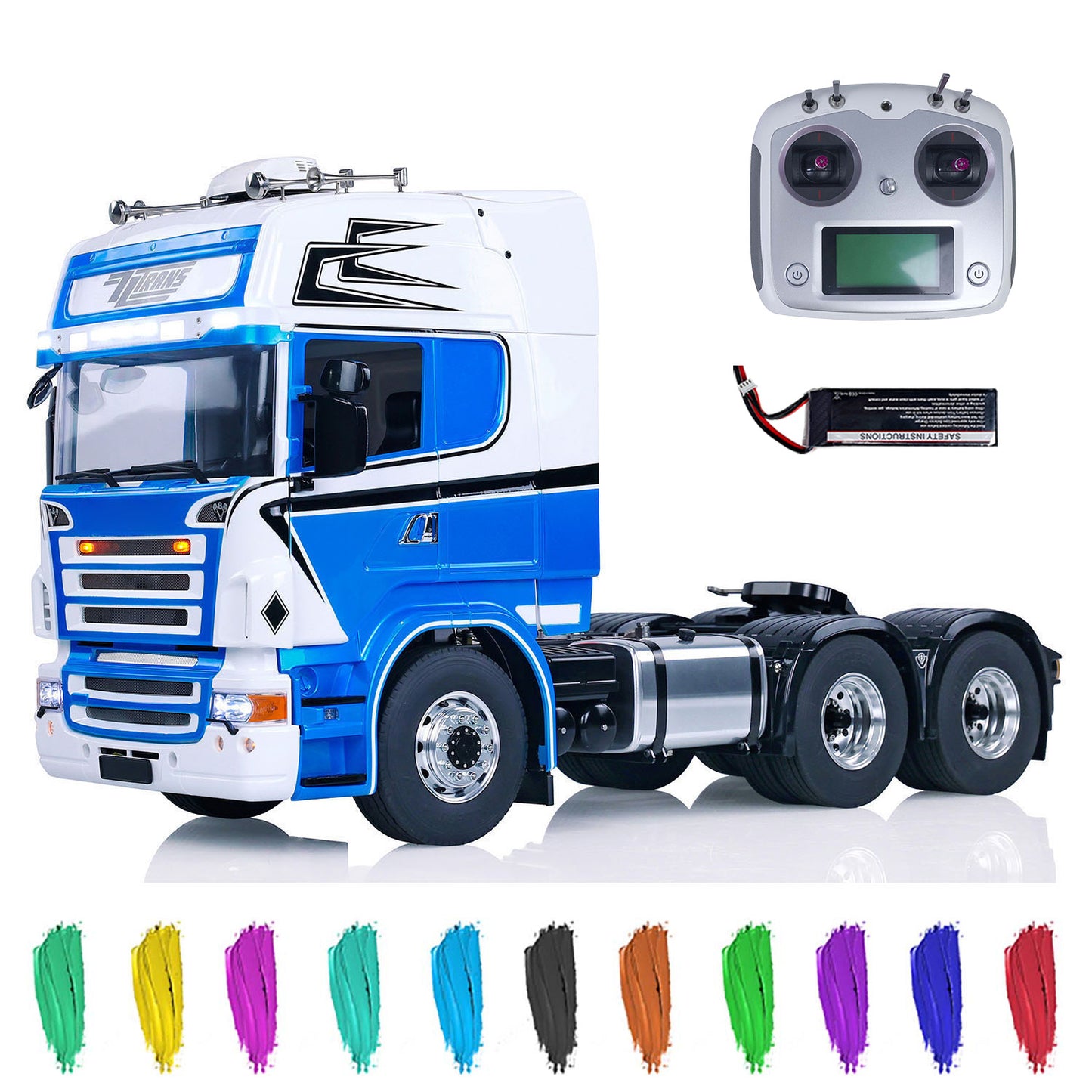 1/14 RC Traktor Lkw 6x6 LESU Metall Chassis RTR Fernbedienung Auto