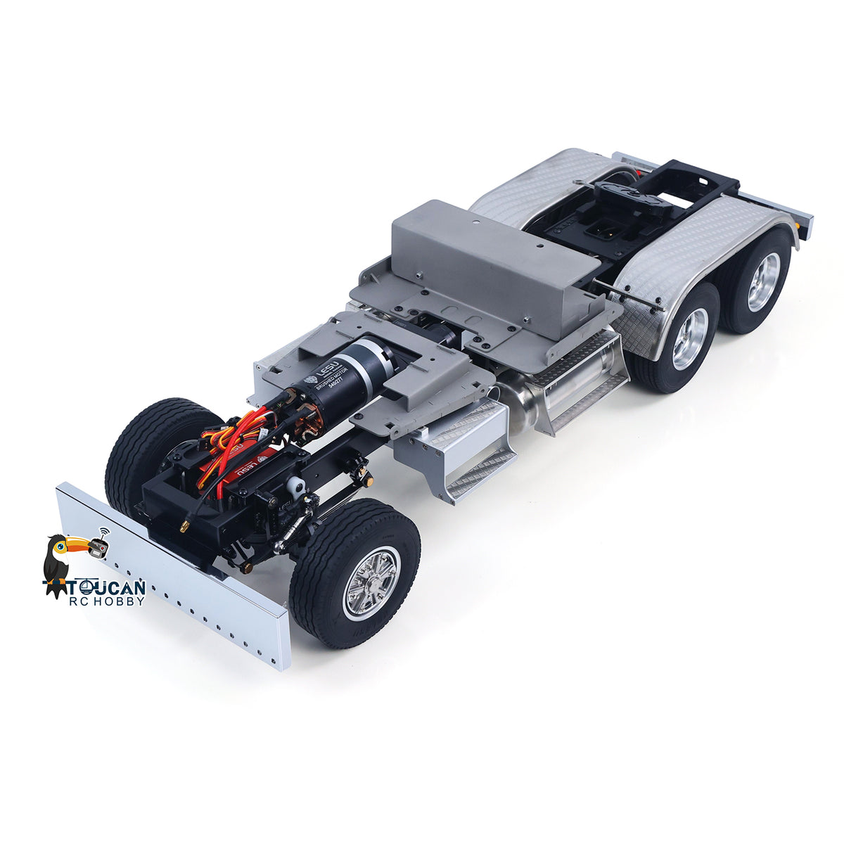 LESU 1/14 Scale Metal 6*6 Chassis for Remote Controlled Tractor Truck Motor Servo DIY Model W/O Battery Charger ESC