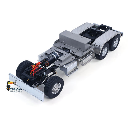 LESU 1/14 Scale Metal 6*6 Chassis for Remote Controlled Tractor Truck Motor Servo DIY Model W/O Battery Charger ESC
