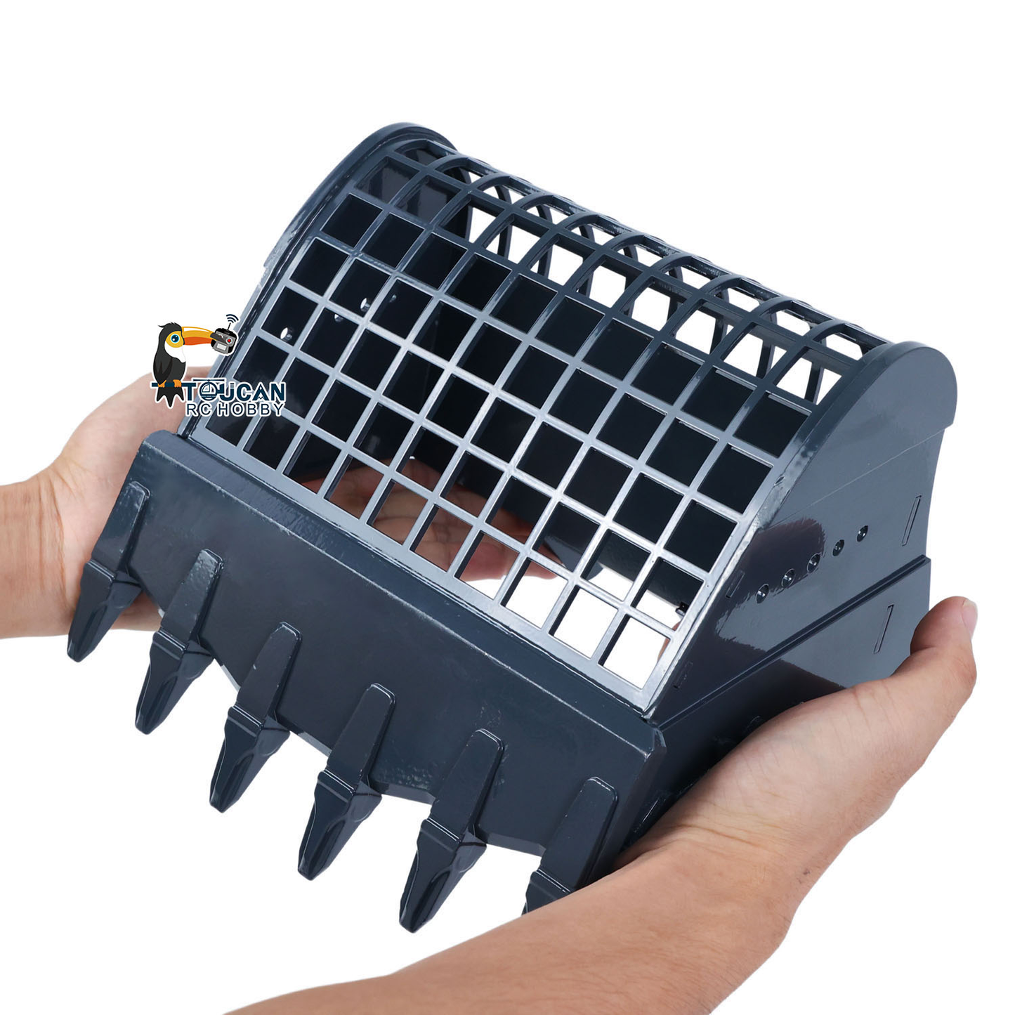 1/12 RC Hydraulic Excavator Attachments Metal Electric Hammer Hydraulic Shear Grille Bucket Rake Ripper Grading Bucket Set for C395 LR976 EC650