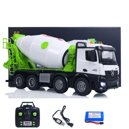 Fast Shipping Metal 1/14 RC Mixer Truck RTR 2.4GHz Radio 12CH Light Sound Effects Remote Control Agitating Lorry Finished Model Toys Battery