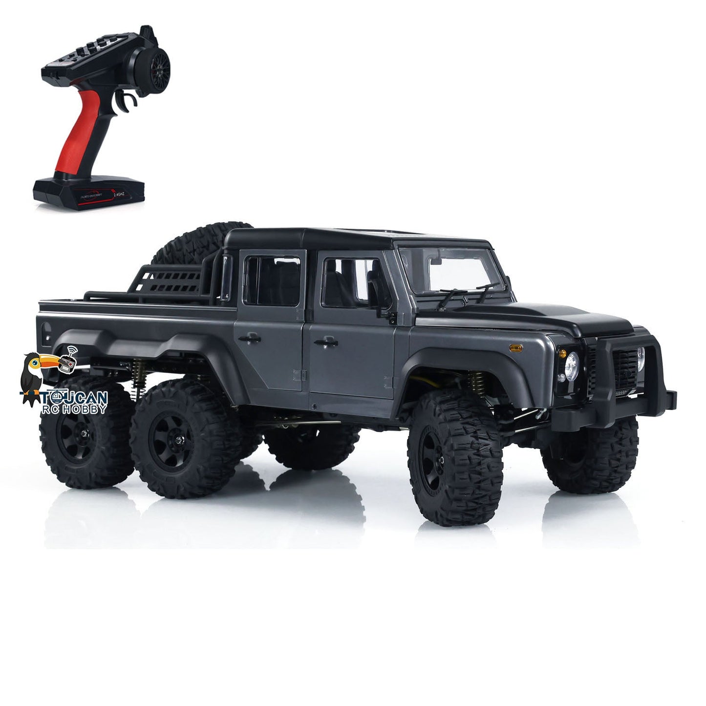 Camion tout-terrain radiocommandé Pick-up Rock Crawler à l'échelle 1/10 6WD Version PNP 