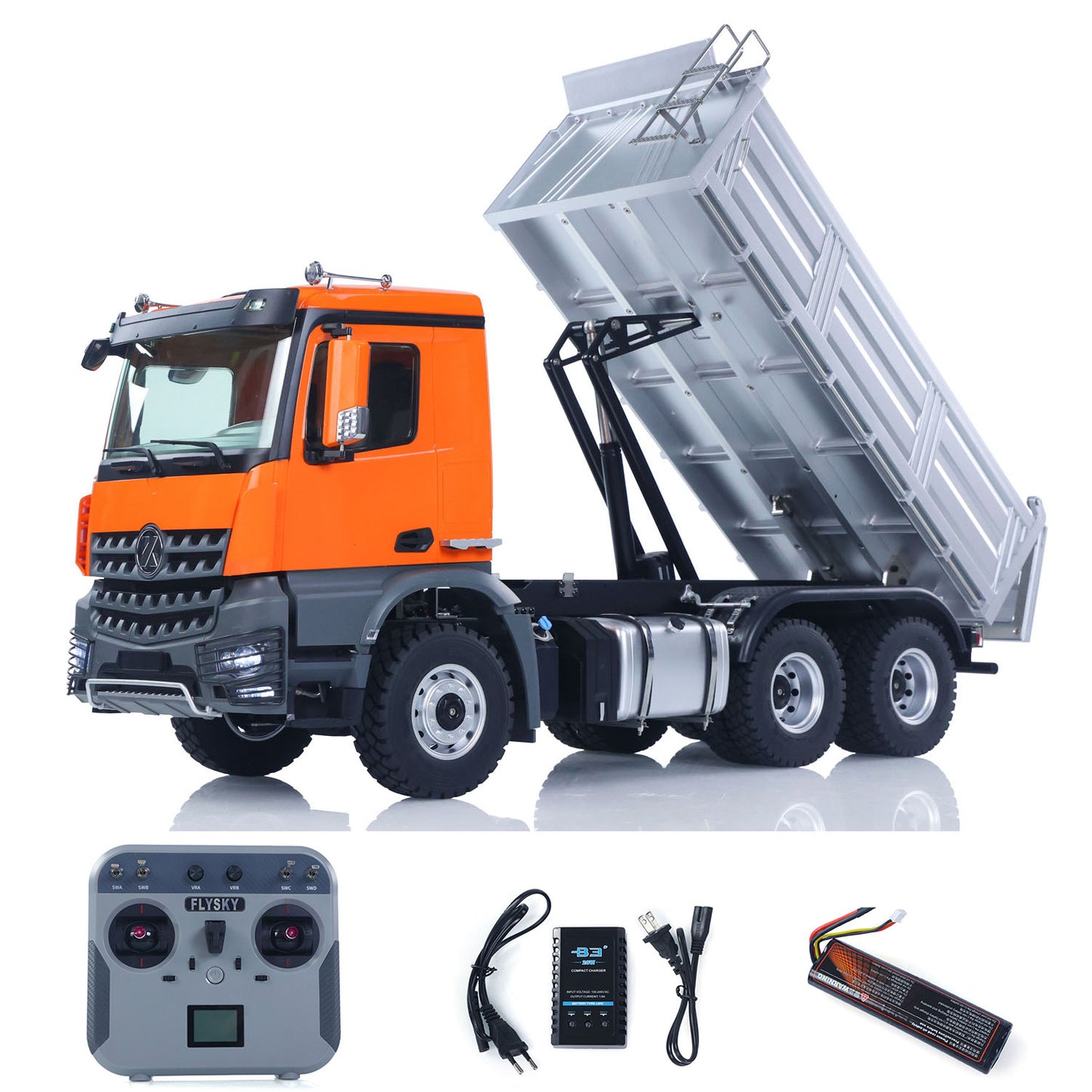 Fast Shipping 1/14 2.4G Remote Control Electric Lifting Dumper 5702 Model 6*6 Tipper Vehicle 2Speed Sound Light Motor RTR Car Gifts Adults