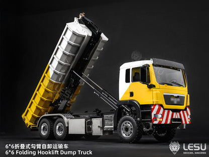 Deposit New Product Pre-order LESU 1/14 Metal 6x6 Roll-Off Dump Truck RC Construction Vehicle