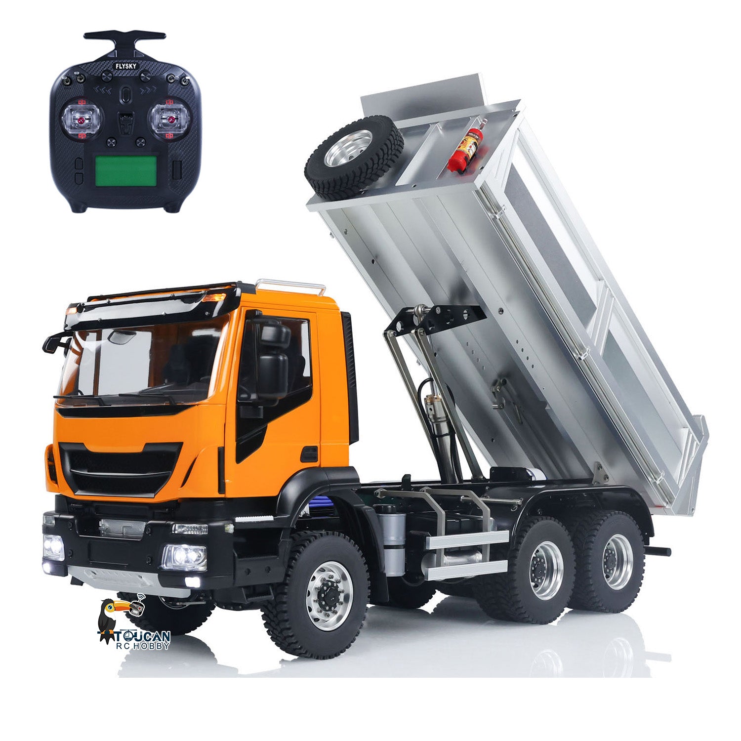 MD 1/14 6x6 Hydraulic RC Painted Assembled PNP Truck Dumper With 2
