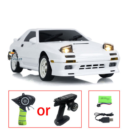 Fast Shipping LDRC 1/18 RX7 RC Racing Car RWD Gyroscope Wireless Control Drift Vehicles LD1802