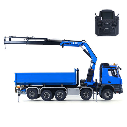 1/14 10x10 RC Hydraulic Full Dump Crane Truck U-shaped Bucket