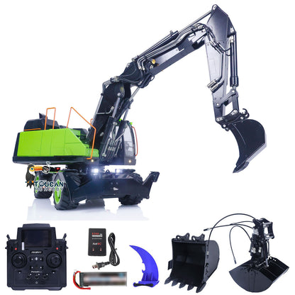 1/14 EC380 Hydraulic RC Wheeled Excavator Metal 3 Arms PL18EV