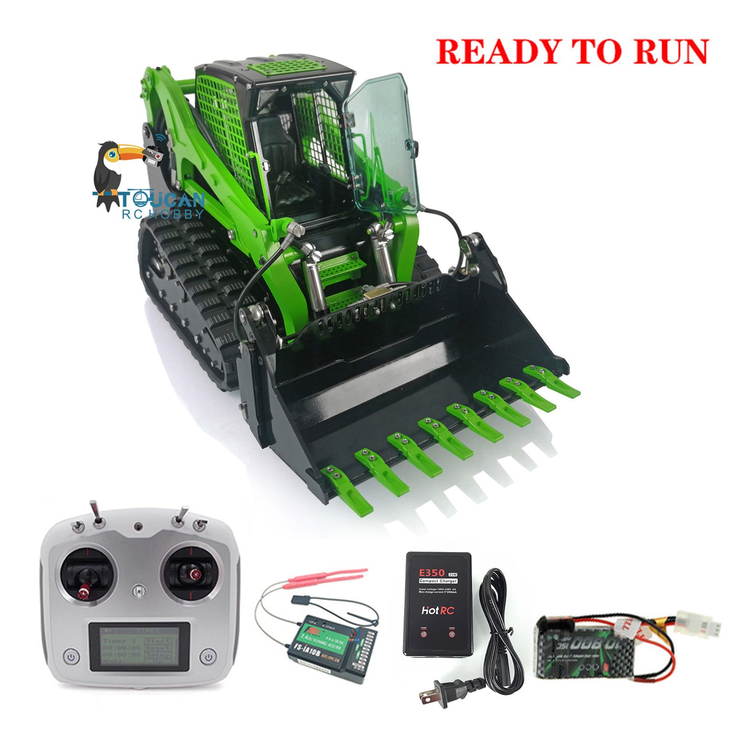 LESU 1/14 RC Metal Hydraulic Aoue LT5 Painted Assembled RTR Tracked Skid Steer Loader B0008