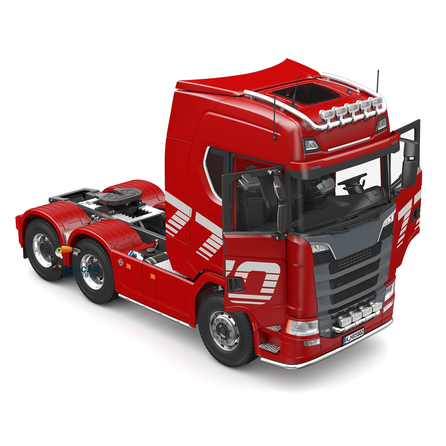 Kabolite 5802 1/14 RC Tractor Truck 770S 6X6 RTR Model Lorry Battery Radio Car 770S-100 Simulation Vehicle