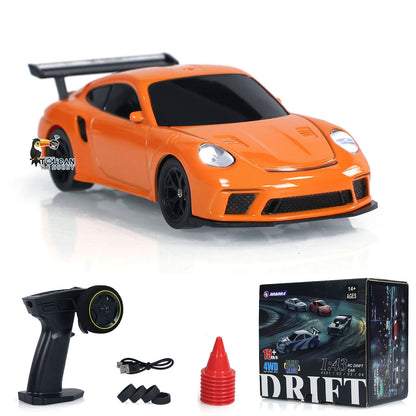 Fast Shipping Remote Control Mini Drift Car 1:43 Race Car Toy Radio Lights Traffic Safety Cone