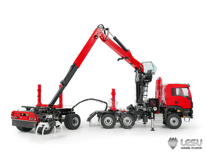 Deposit New Product Pre-order LESU 1/14 Metal RC Logging Truck Hydraulic Crane Tractor Lorry