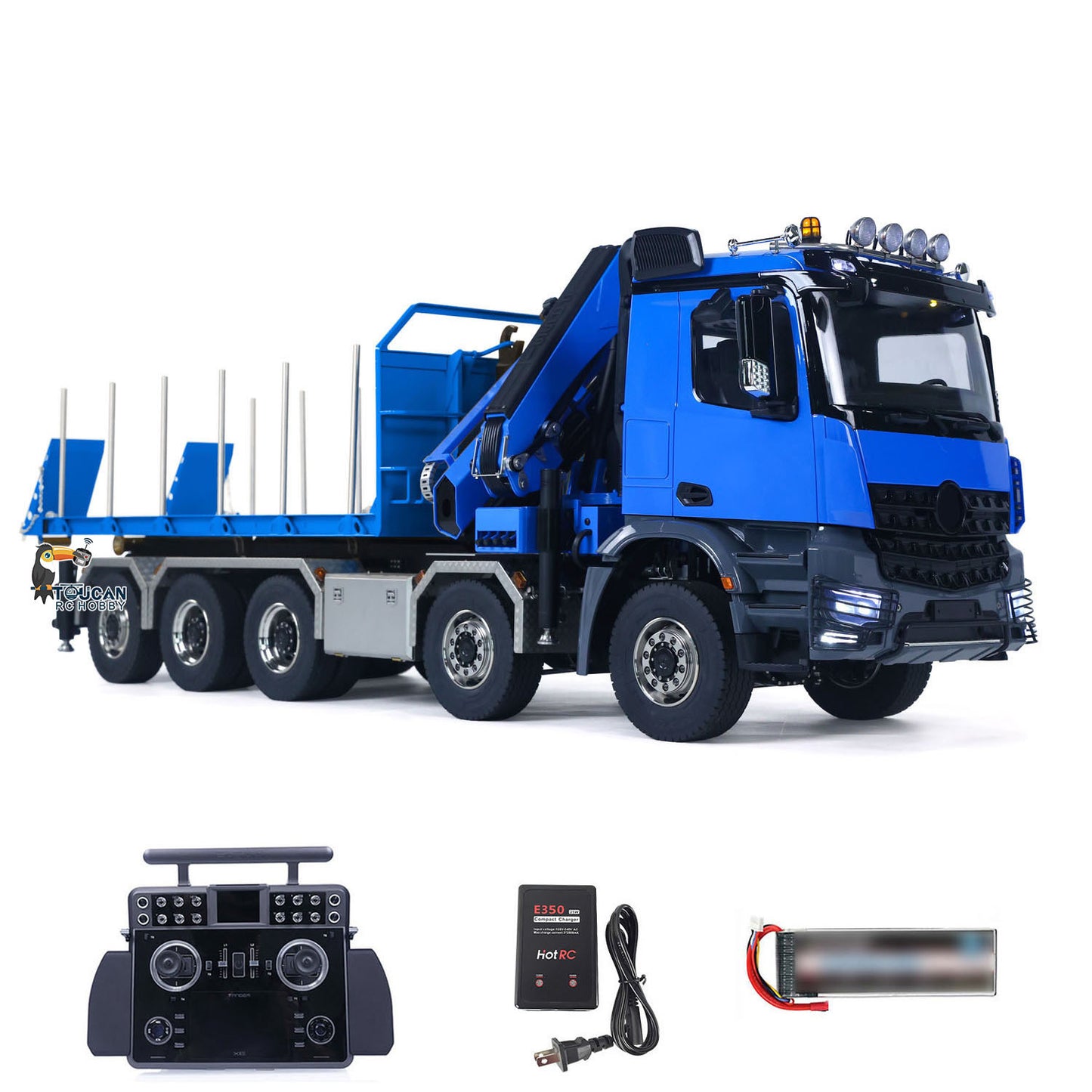 10x10 1/14 RC Hydraulikkran LKW Volldumper RTR XRLite Radio