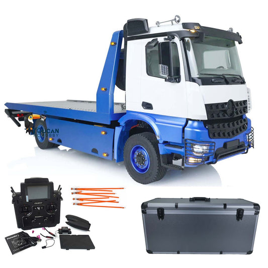 JDMODEL-196 1/14 4x4 Metal RC Hydraulic Flatbed Tow Truck